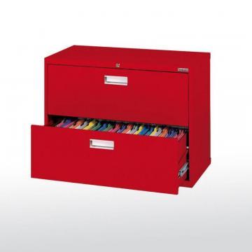 Sandusky 600 Series 2 Drawer Lateral File Red Color