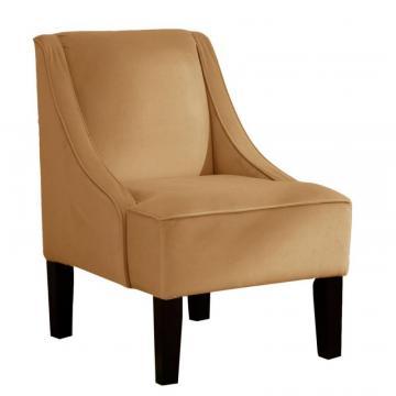 Skyline Swoop Arm Chair in Velvet Honey