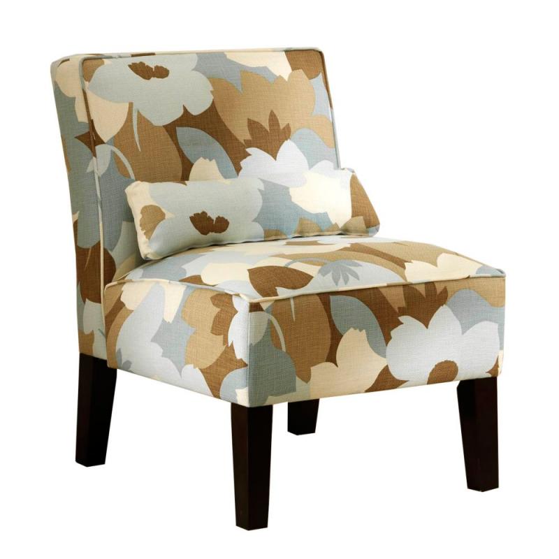 Skyline Armless Chair In Esprit Seaglass