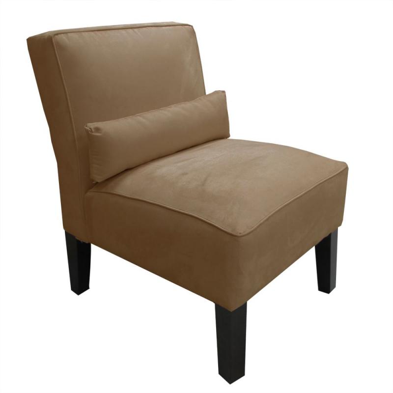 Skyline Armless Chair In Premier Microsuede Khaki