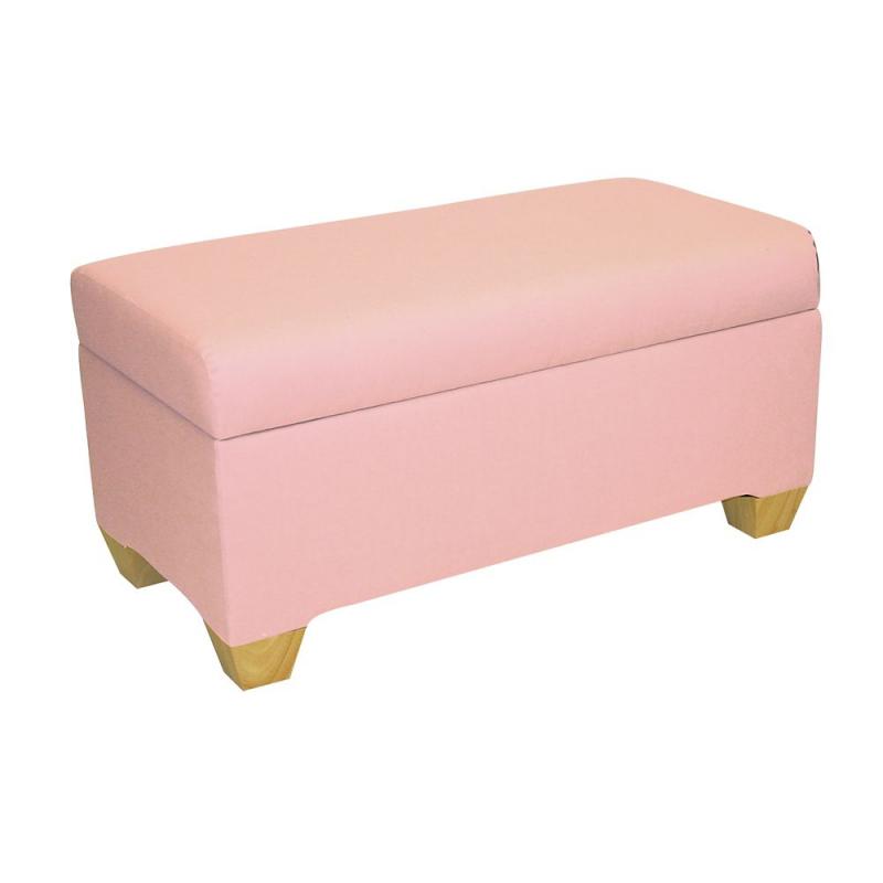 Skyline Kids Storage Bench In Duck Light Pink