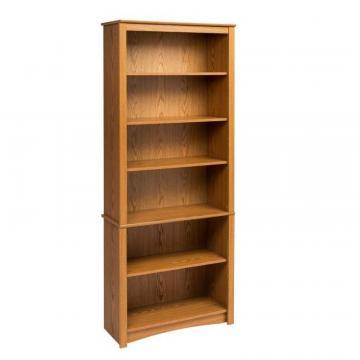 Prepac Oak 6-Shelf Bookcase