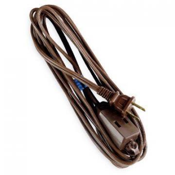 Master Electrician Extension Cord,  16/2 SPT-2, Brown Polarized Cube Tap, 12-Ft.