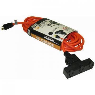 Master 25-Ft. Outdoor Orange Extension Cord