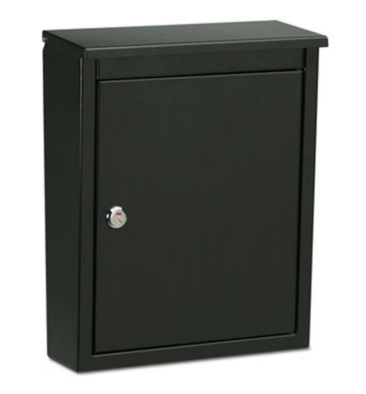 Architectural Mailboxes Chelsea Locking Wall Mount Mailbox Black