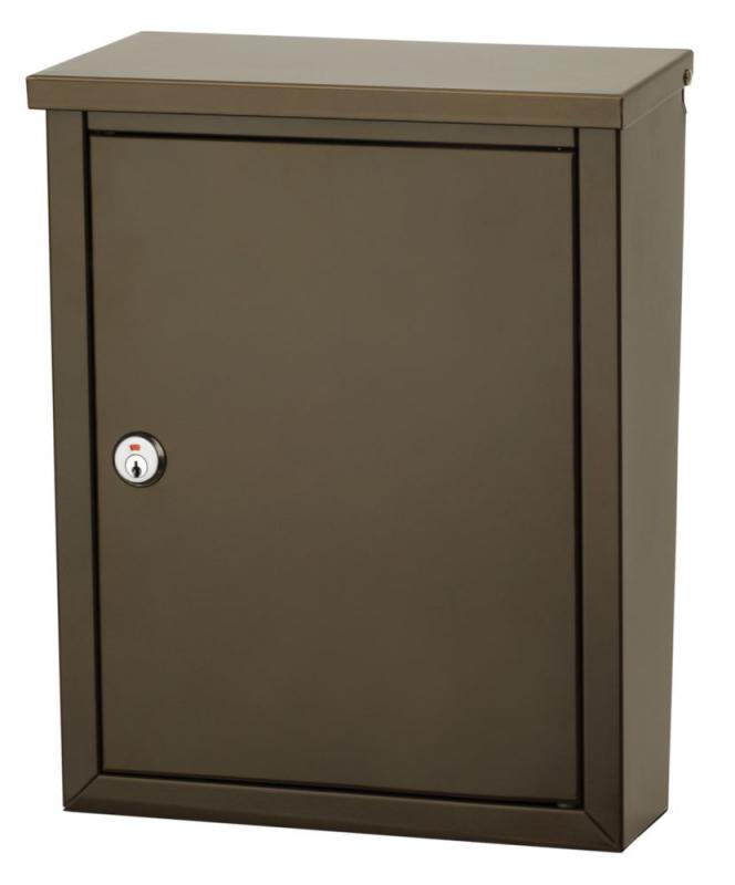 Architectural Mailboxes Chelsea Locking Wall Mount Mailbox Bronze