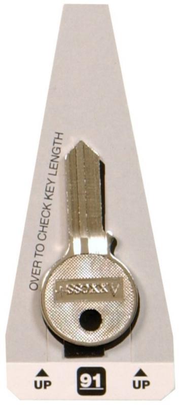 Hillman #91 Axxess Key - Masterlock Padlock Key