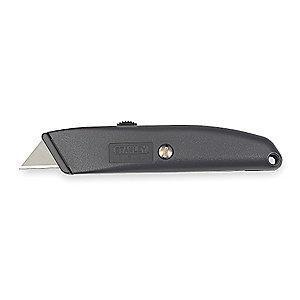 Stanley Gray, Carbon Steel Utility Knife, 6", Blades Included: 1
