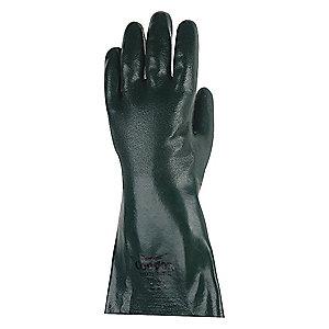 Condor Chemical Resistant Gloves, Medium Thickness, Jersey Lining, Olive Green