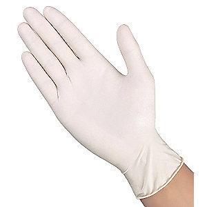 Condor 9-1/2" Powder Free Unlined Latex Disposable Gloves, Natural,  XL, 100PK