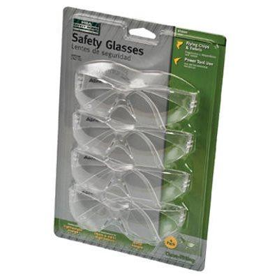 Safety Works 4-Pack Clear Close-Fitting Safety Glasses