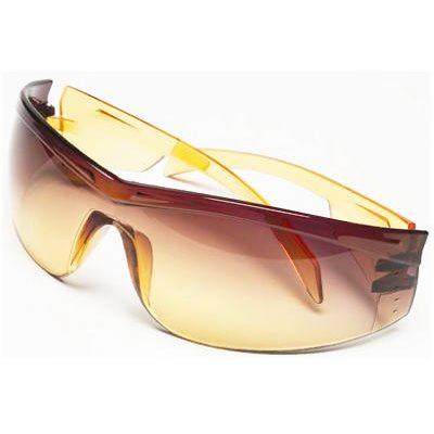 Safety Works Yellow Jacket Amber Lens Safety Glasses