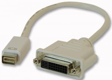 Pro Signal Mini DVI Male to DVI Female Adapter, 30cm