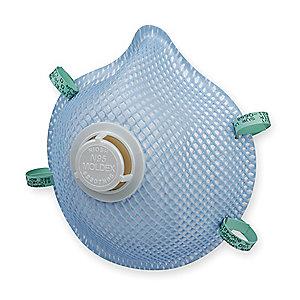 Moldex N95 Disposable Particulate Respirator, Blue, S, 10PK