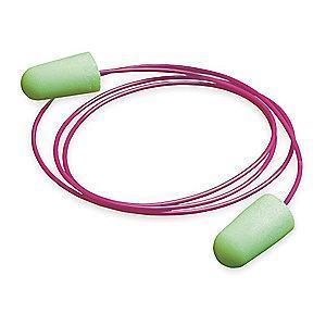 Moldex 33dB Disposable Tapered-Shape Ear Plugs; Corded, Green