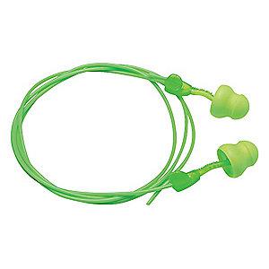 Moldex 30dB Disposable Pod-Shape Ear Plugs; Corded, Green