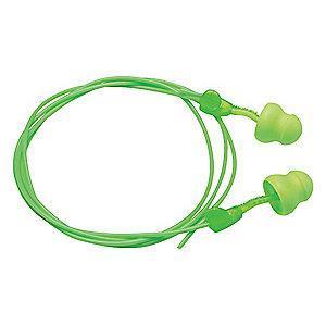 Moldex 30dB Disposable Pod-Shape Ear Plugs; Corded, Green