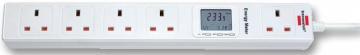 Brennenstuhl Eco-Line 5 Way Extension Socket with Energy Meter