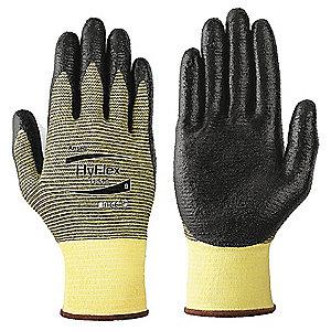 Ansell Nitrile Cut Resistant Gloves, Kevlar  Lining, Yellow/Black, XL, PR 1