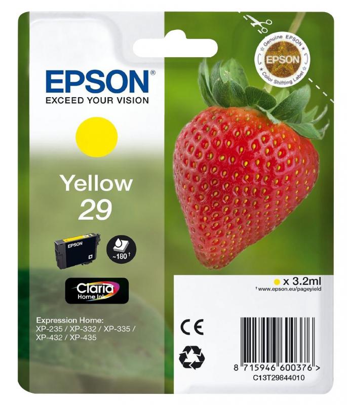 Epson Claria Home Ink Cartridge - Yellow 29