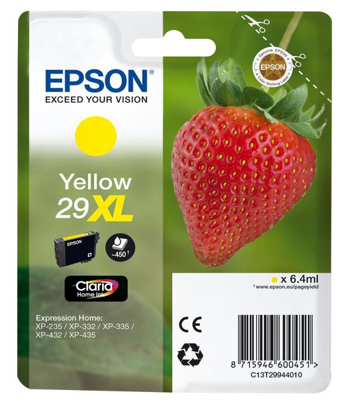 Epson Claria Home Ink Cartridge - Yellow 29XL