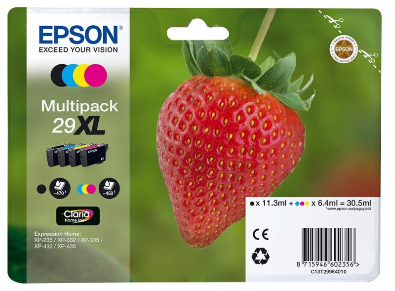 Epson Claria Home Ink Cartridges - Multipack 4-Colours 29XL