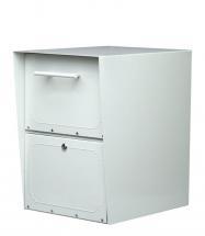 Architectural Oasis Post Mount Locking Drop Box Pearl Gray