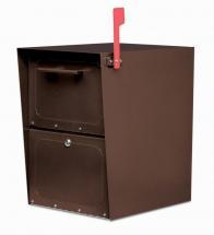 Architectural Oil Rubbed Bronze Oasis Jr. Locking Post Mount Mailbox