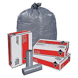 Tough Guy 40 to 45 gal. Extra Heavy Trash Bags, Gray, Coreless Roll of 125