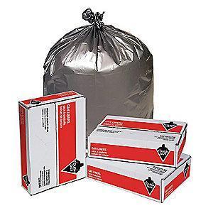 Tough Guy 20 to 30 gal. Super Heavy Trash Bags, Silver, Flat Pack of 100