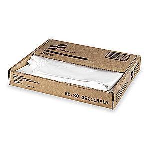 AbilityOne 10 gal. Extra Heavy Trash Bags, Clear, Flat Pack of 250