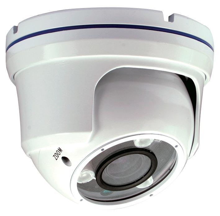 Defender Security HD-CVI Outdoor Day/Night Varifocal IR Eyeball Dome Camera