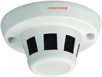 Defender Security 800TVL Covert Smoke Detector Camera, White