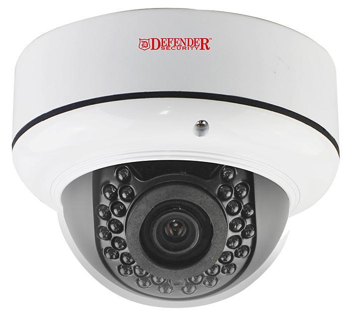 Defender Security 800TVL 20m Weatherproof IR Dome CCTV Camera