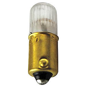 Eaton TMiniature Neon Bulb, T3-1/4, BA9s, 240V, 6 lm