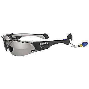 Condor SonicGuard Anti-Fog, Scratch-Resistant Safety Glasses, Gray Lens Color