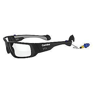 Condor SonicGuard Anti-Fog, Scratch-Resistant Safety Glasses, Clear Lens Color