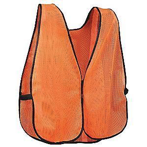 Condor Safety Vest,Orange,M/L,18 In L, Mesh