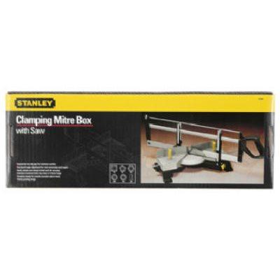Stanley Contractor-Grade Clamping Mitre Box & Saw