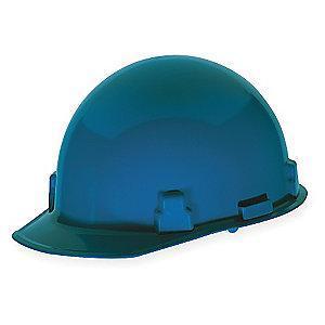 MSA Hard Hat, 4 pt. Ratchet Susp., Blue, Hat Size: 6-1/2 to 8
