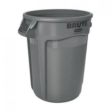 Rubbermaid Brute Trash Can, Gray, 32-Gal.
