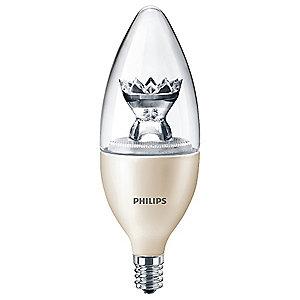 Philips 2.7 Watts LED Lamp, B12, Candelabra Screw (E12), 180 Lumens, 2200-2700K