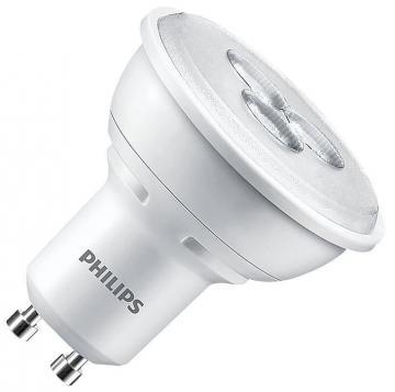 Philips Twin Pack Of  3.5W Warm White (2700k) GU10 LED Lamps