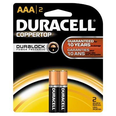Duracell 2-Pack  "AAA" Alkaline Batteries