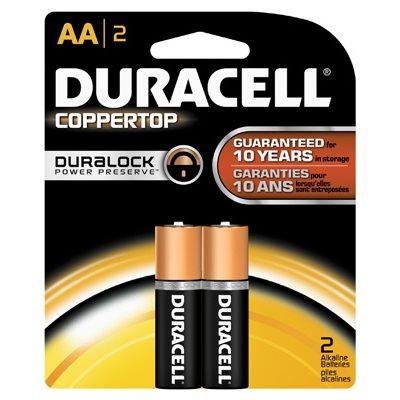 Duracell 2-Pack  "AA" Alkaline Batteries