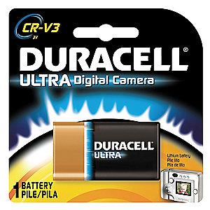 Duracell Lithium Battery, Voltage 3, Battery Size CRV3, 1 EA