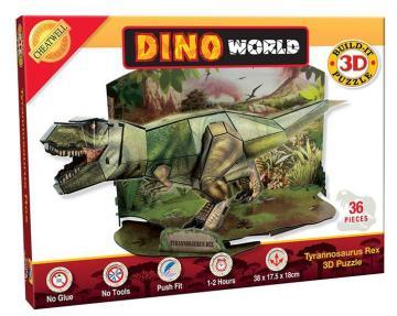 Cheatwell 3D T-Rex Dinosaur Puzzle (36 Pieces)