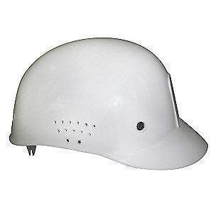 Condor White Polyethylene Bump Cap, Perforated Sides, Fits Hat Size: 6.5 to 7.5