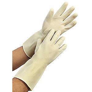 Condor Chemical Resistant Gloves, Unlined Lining, Natural, PR 1