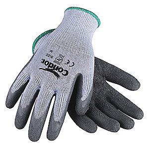 Condor Natural Rubber Latex Cut Resistant Gloves, Cut Level 2,Gray, XL, PR 1